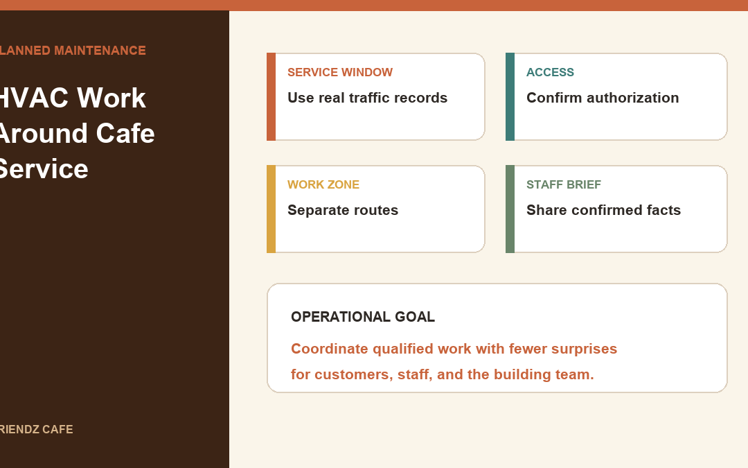 How Cafe Managers Plan HVAC Maintenance Without Disrupting Service